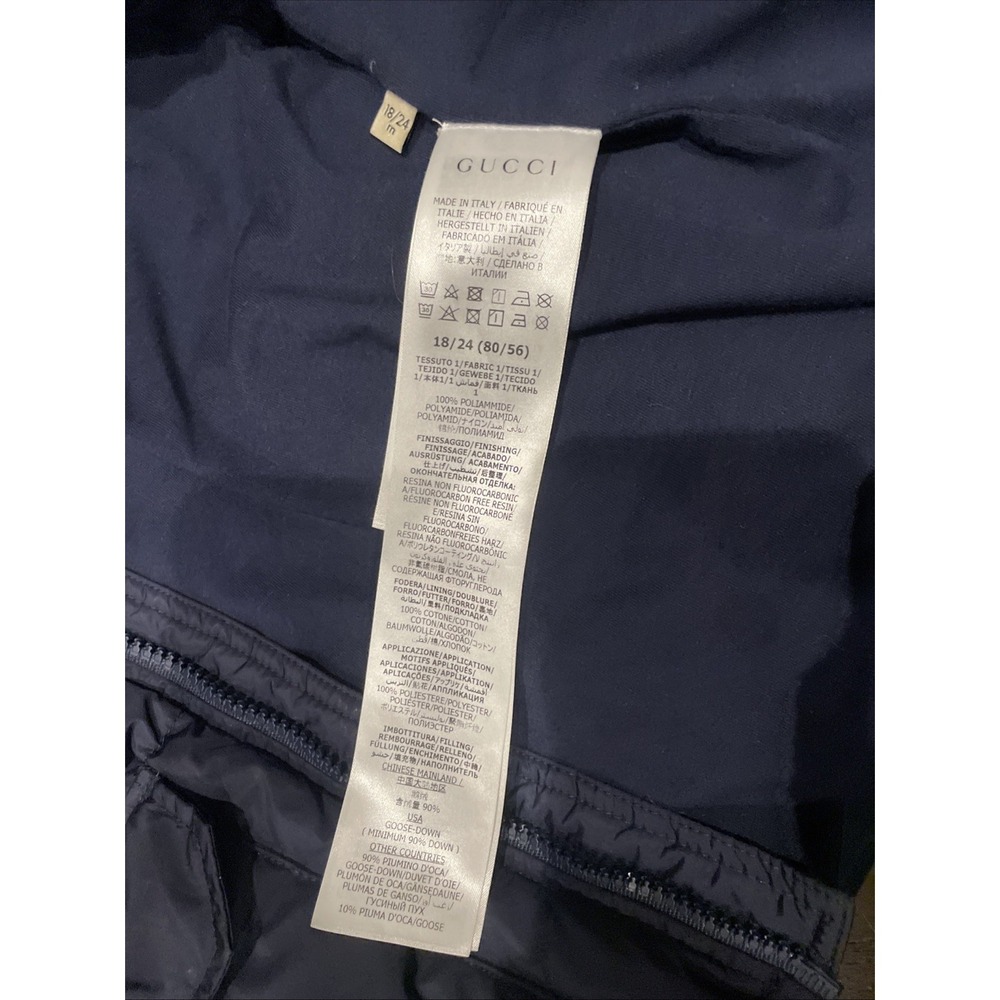 Gucci Kids Parka Puff Jacket With Logo Size 18-24 - Picture 4 of 8